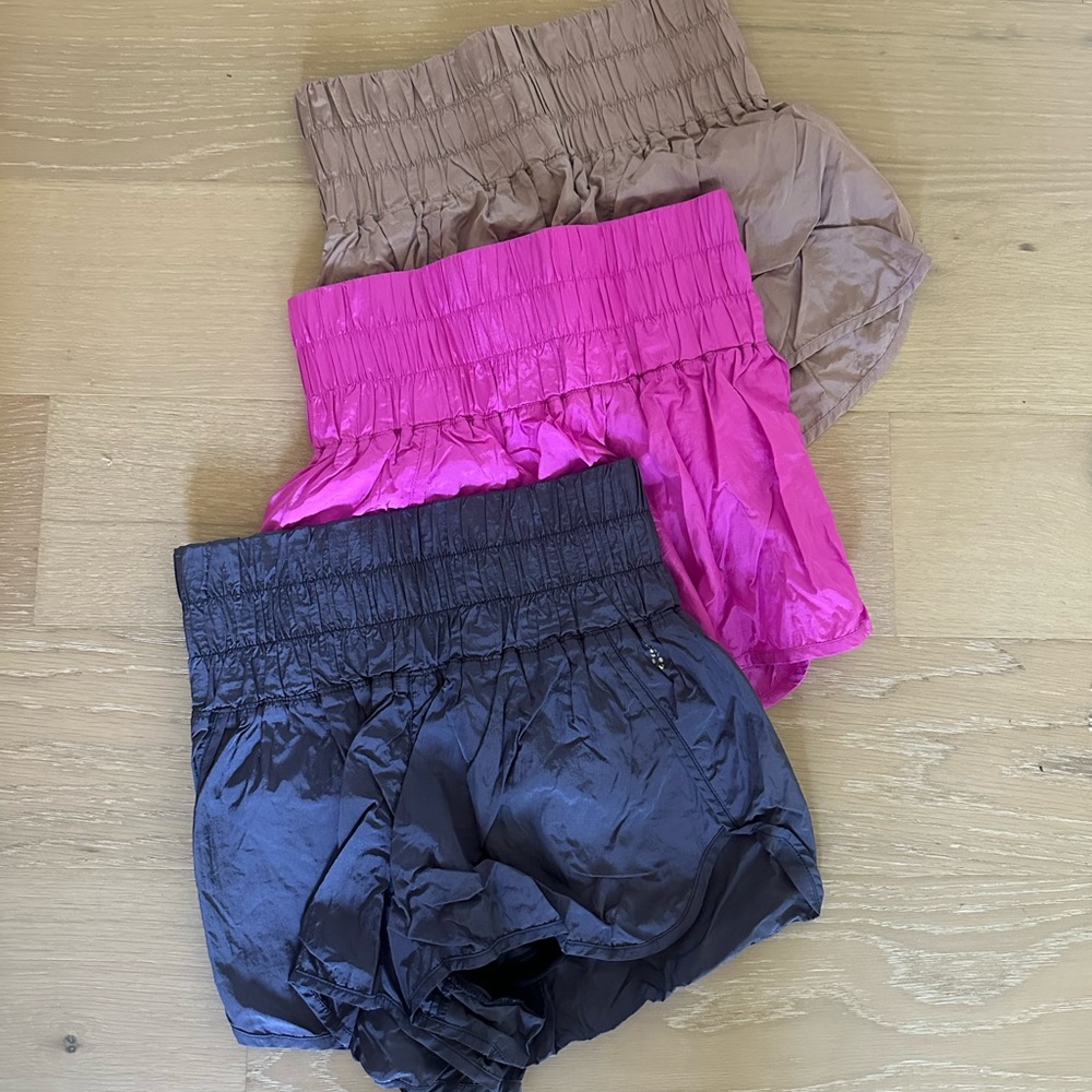 Stylish Shorts Set in Pink, Tan, and Black